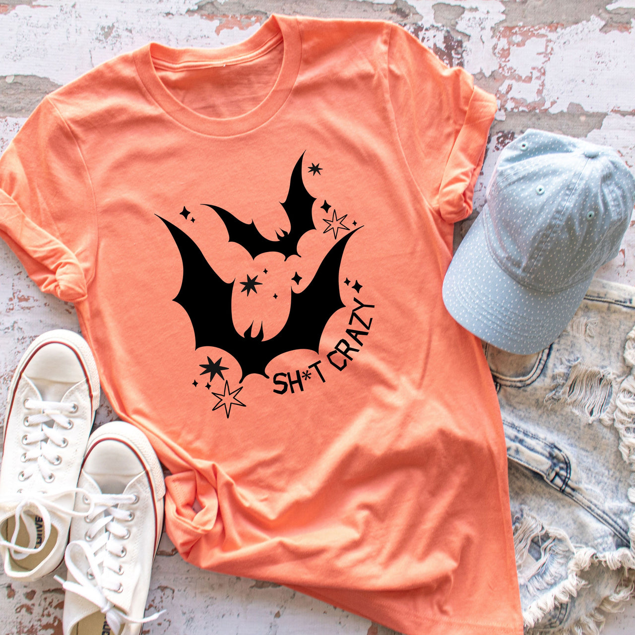 Adult - Unisex Cotton/Poly Tee (Bat Sh*t)