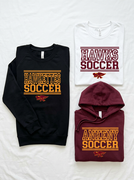Adult - Multiple Apparel Options  (Ankeny Hawks Soccer)