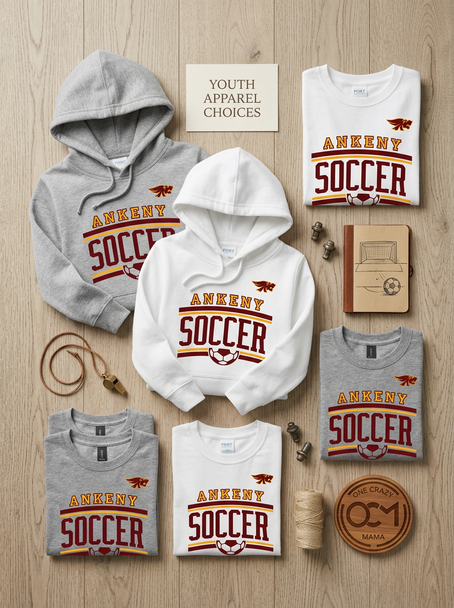 Youth - Multiple Apparel Options (Ankeny Hawks Soccer)