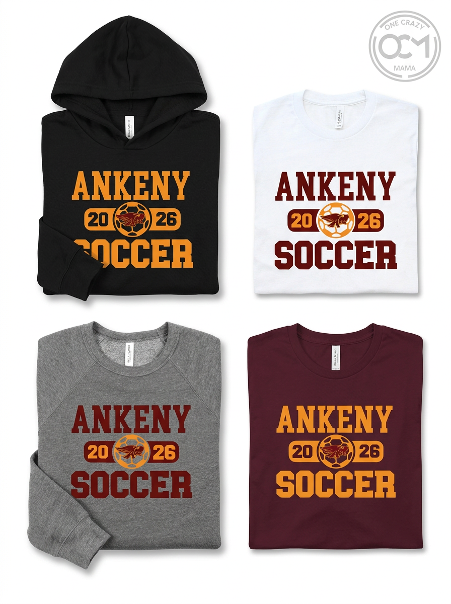 Adult - Multiple Apparel Options  (Ankeny Hawks Soccer)
