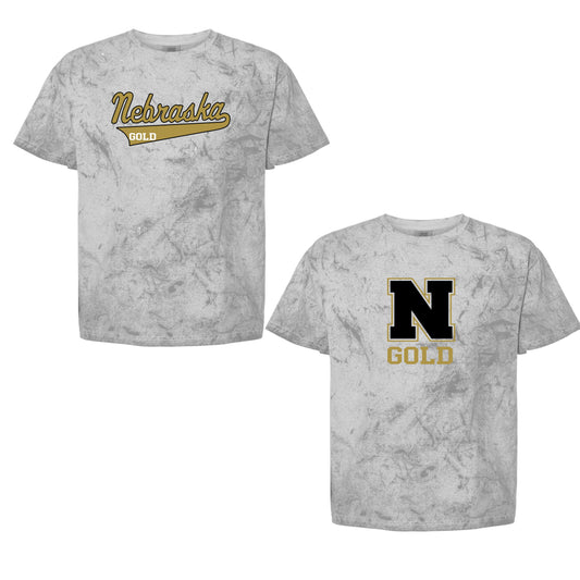 Adult & Youth - Unisex Comfort Colors Colorblast Tee - (Nebraska Gold)