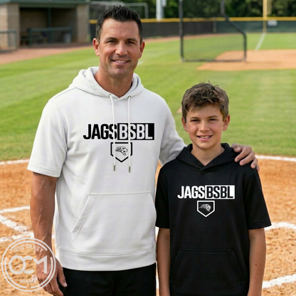 Adult & Youth - Short sleeve Hoodie (Centennial Jaguars Baseball)
