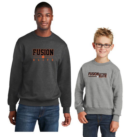 Adult & Youth - Port & Co Crewneck Sweatshirt - (Fusion Elite)