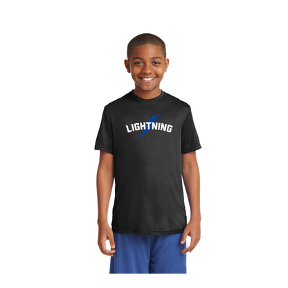 Adult & Youth - Sport Tek Performance Tee  (Lightning Baseball)