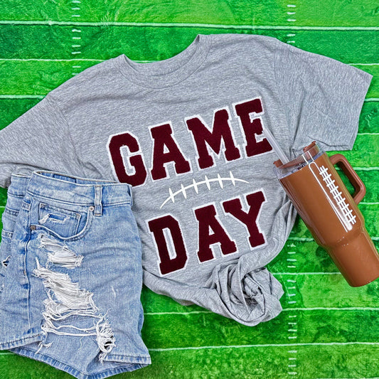 Adult - Game Day Fluffy Patch Tees & Sweatshirts (Comfort Colors)