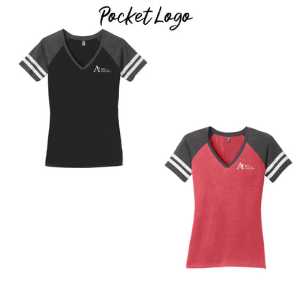 Ladies - District Vneck Tee - (Ankeny Medical Park)