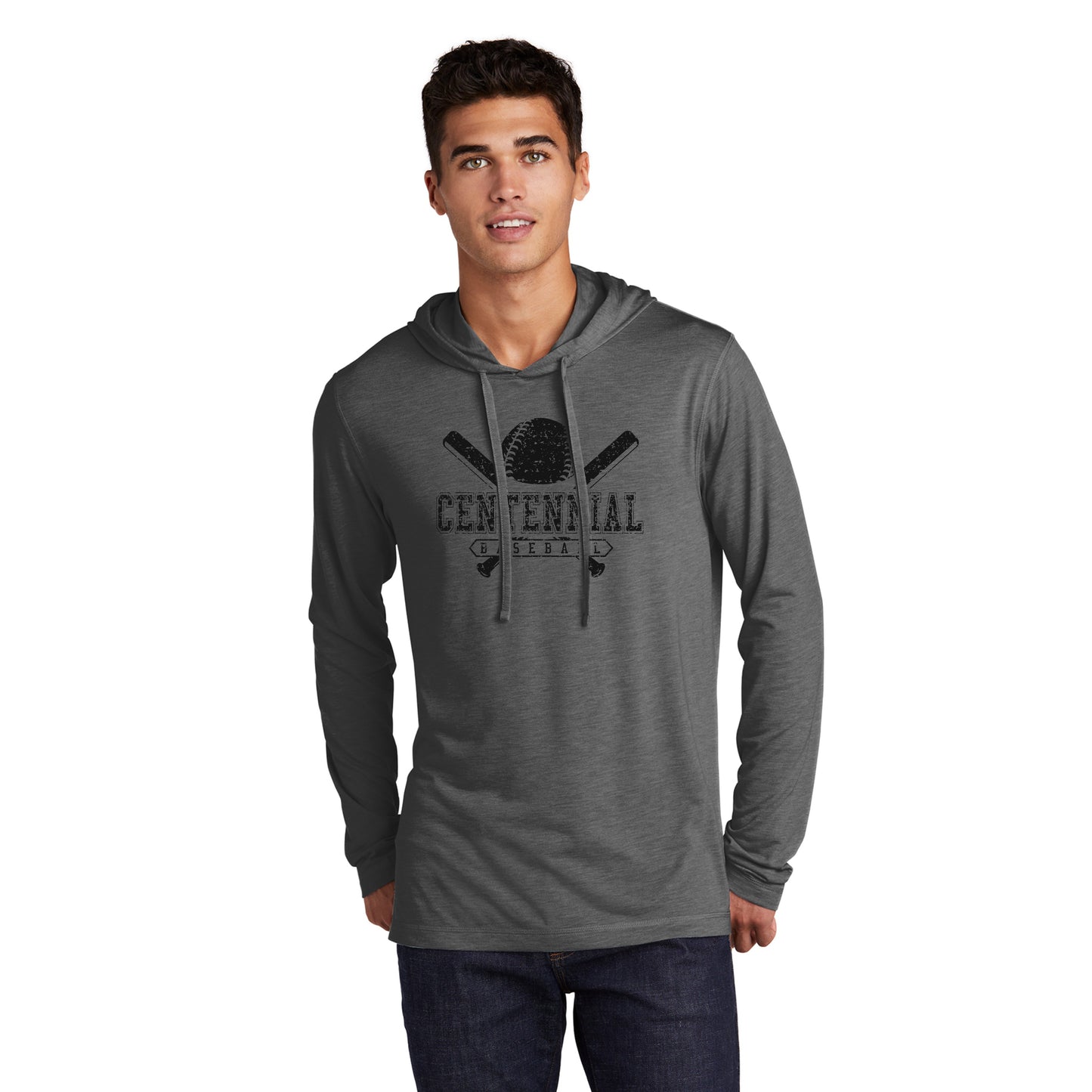 Adult -  Tri-Blend Long Sleeve Hooded Tee (ACHS Baseball 2024)