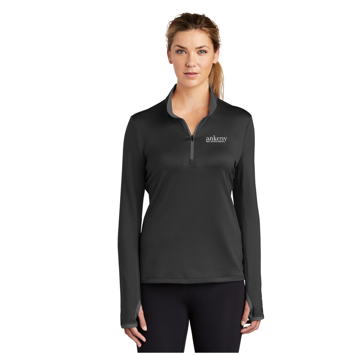 Ladies - Nike Dri-Fit Stretch 1/2 Zip Pull Over- (Ankeny Real Estate Group)