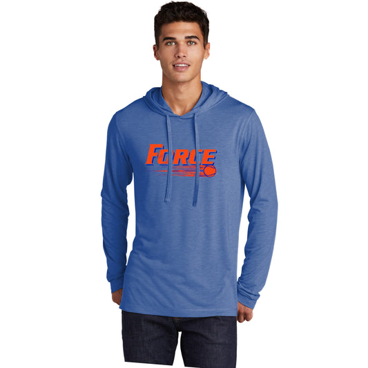 Adult - Tri-Blend Lightweight Hooded Tee - (Force Softball)