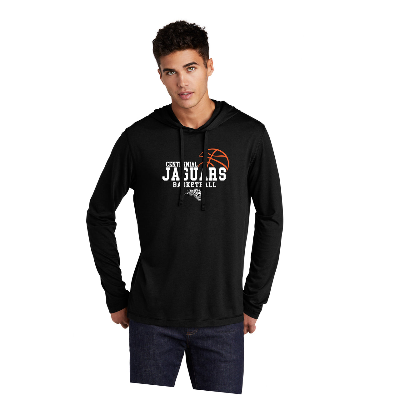 Adult - Tri-Blend Lightweight Hoodie - 3 Designs -(Centennial Jaguars Basketball)