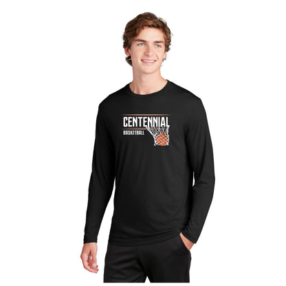 Adult & Youth- Performance Long Sleeve Tee (Centennial Jaguar Basketball)