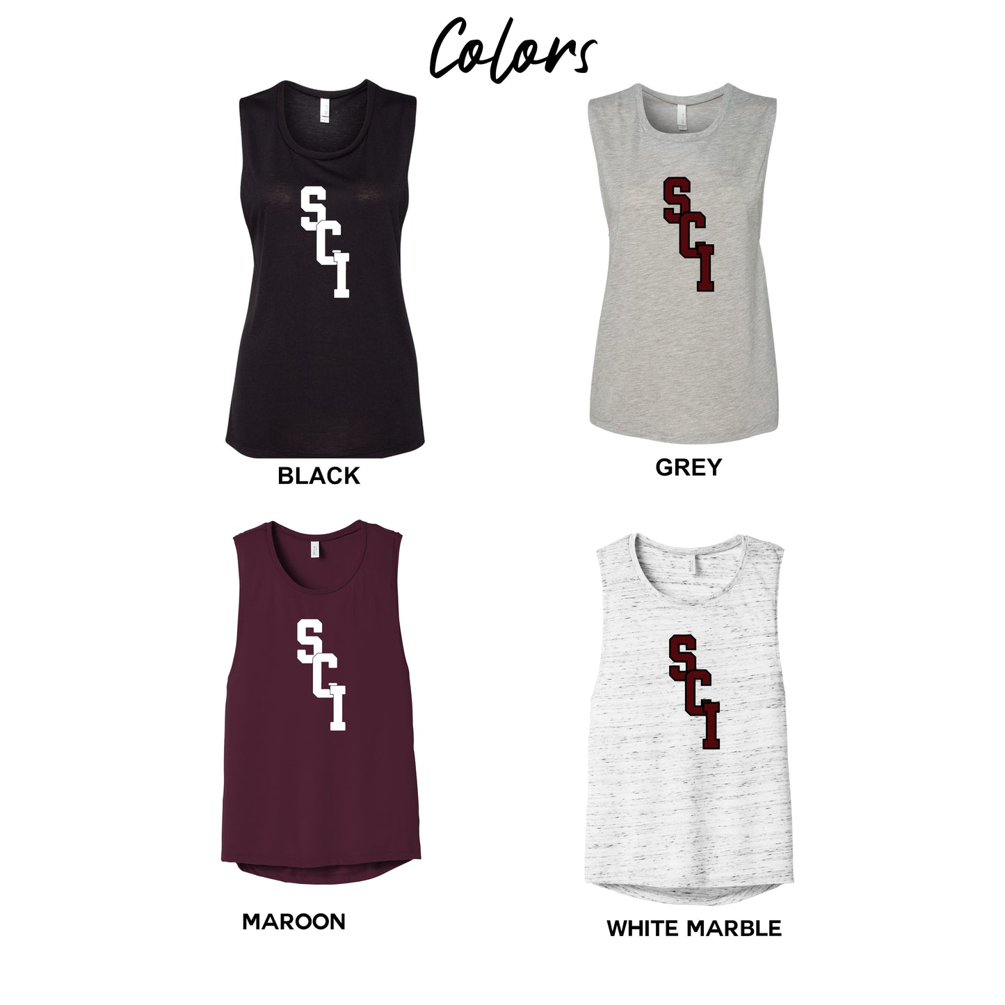 Ladies - Flowy Racerback Tank - (SCI)