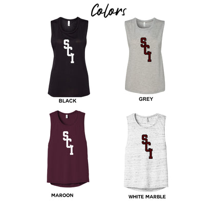 Ladies - Flowy Racerback Tank - (SCI)