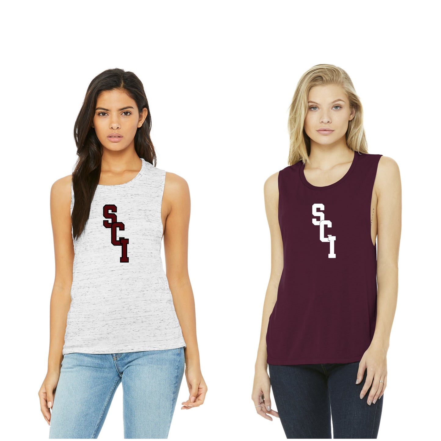 Ladies - Flowy Racerback Tank - (SCI)