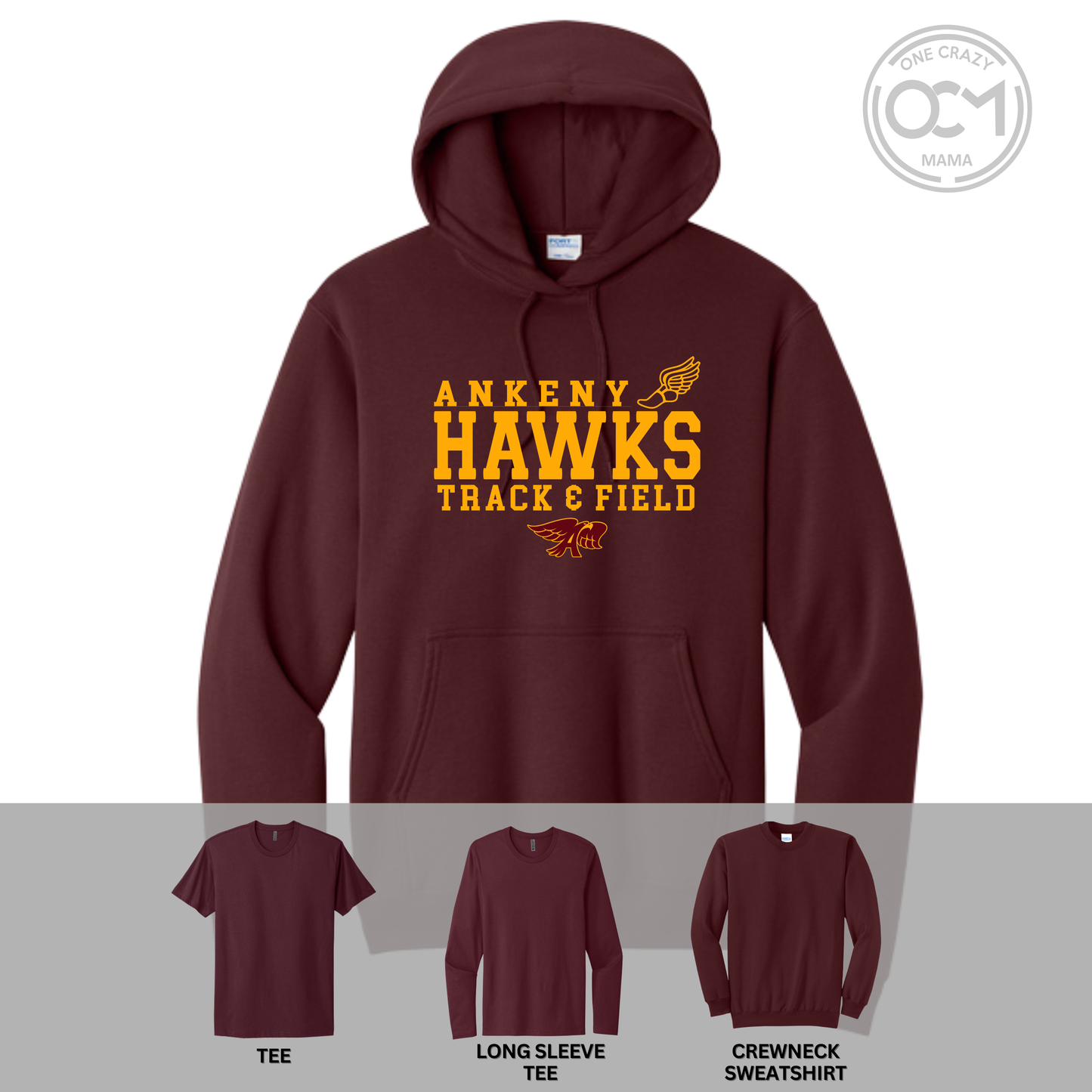 Adult - Multiple Styles (Ankeny Hawks Track & Field)