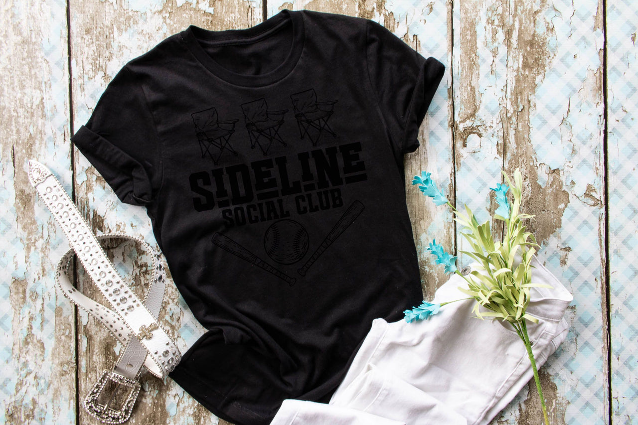 Sideline Social Club - Adult - Bella Unisex Cotton/Poly Tee
