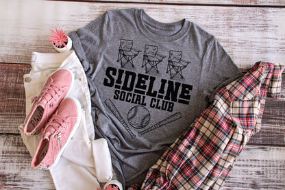 Sideline Social Club - Adult - Bella Unisex Cotton/Poly Tee