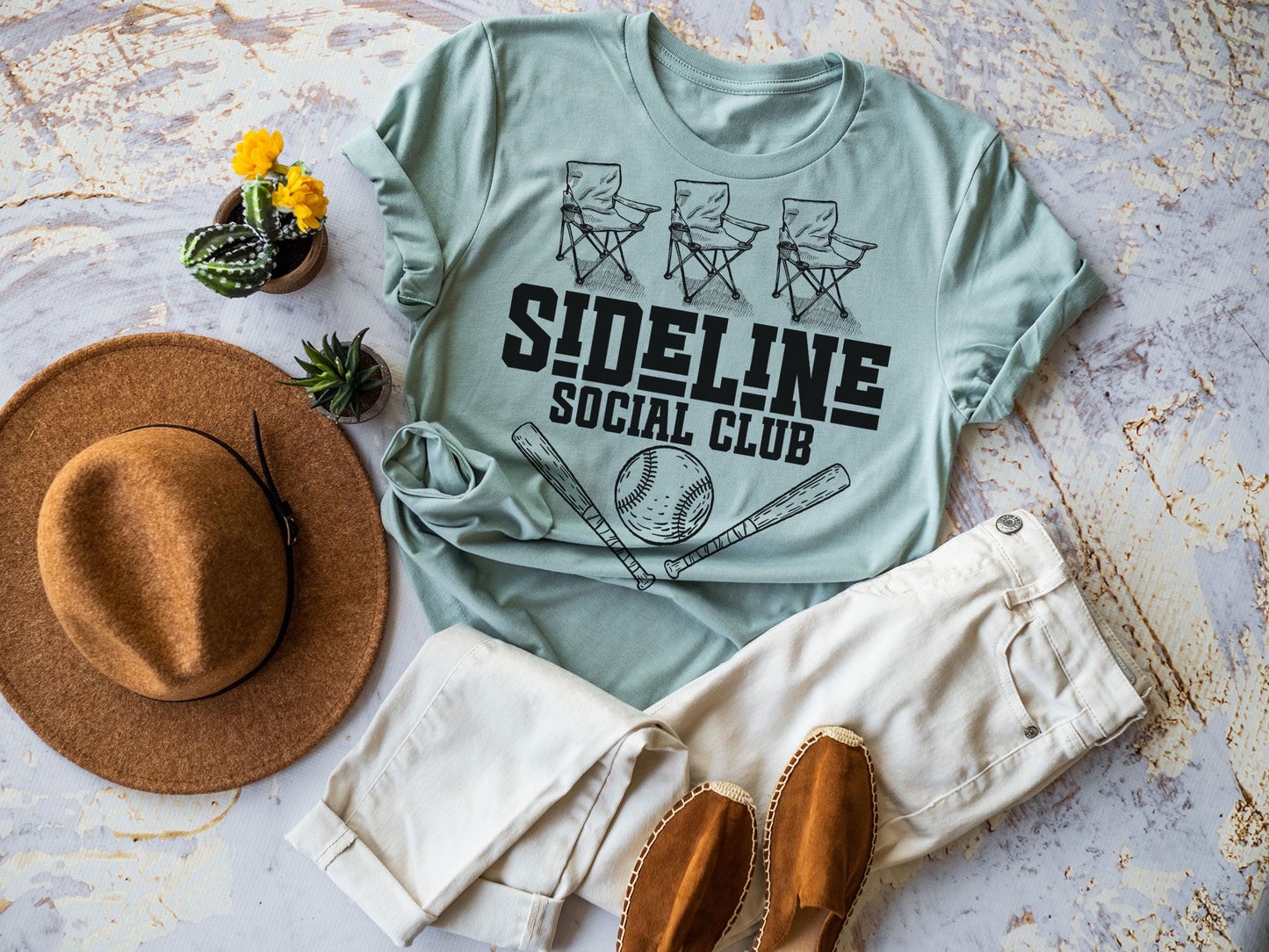 Sideline Social Club - Adult - Bella Unisex Cotton/Poly Tee