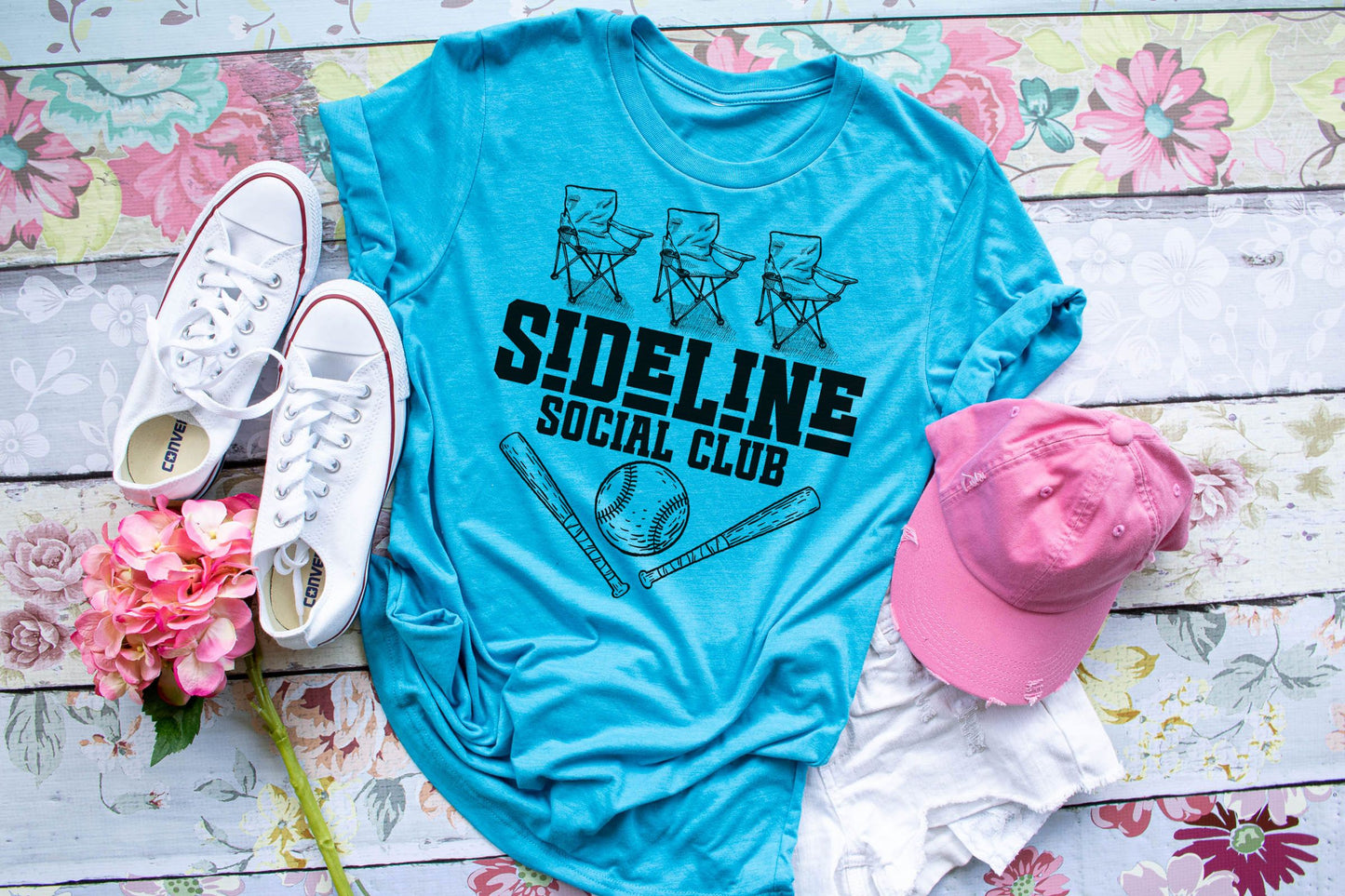 Sideline Social Club - Adult - Bella Unisex Cotton/Poly Tee