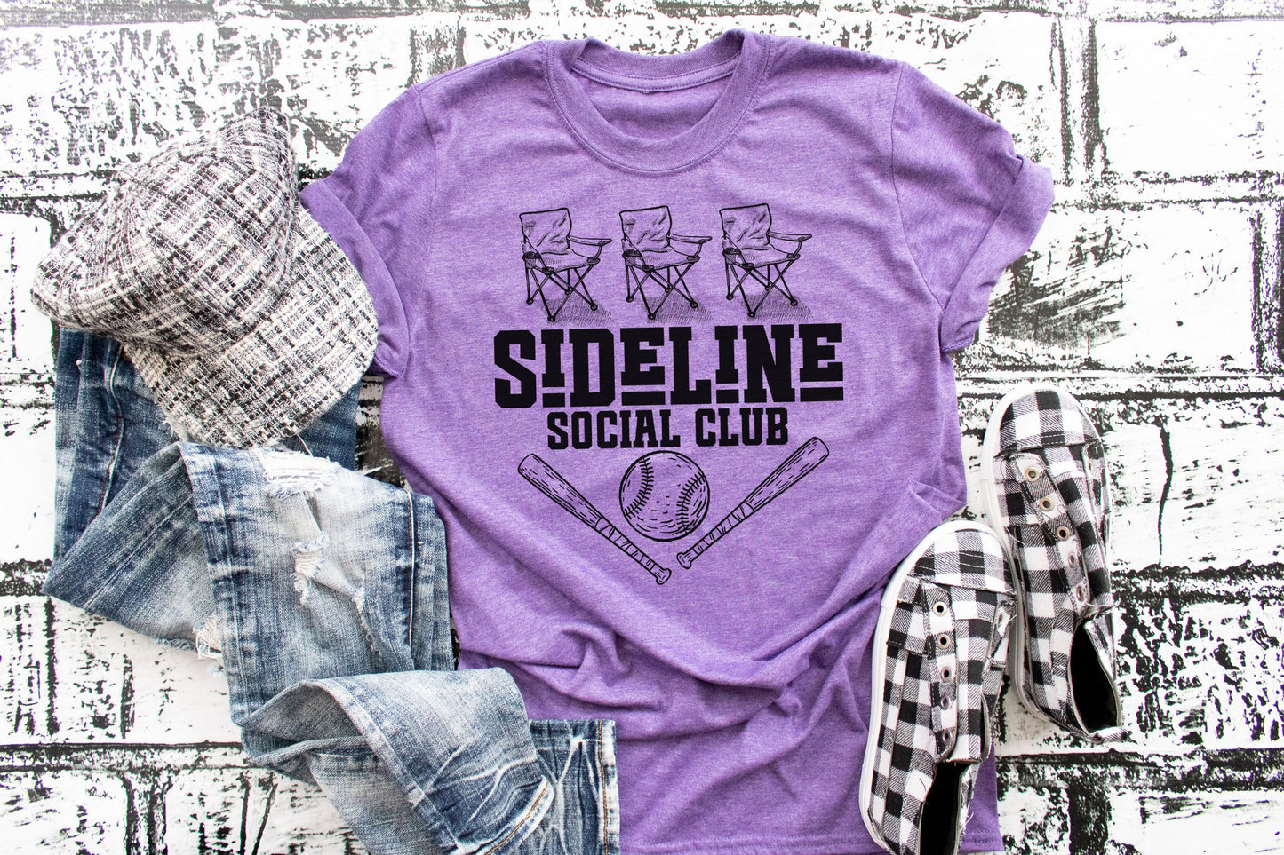 Sideline Social Club - Adult - Bella Unisex Cotton/Poly Tee