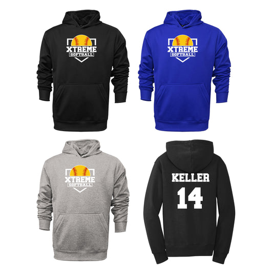 Youth & Adult - Unisex Performance Hoodie - (Xtreme Softball)