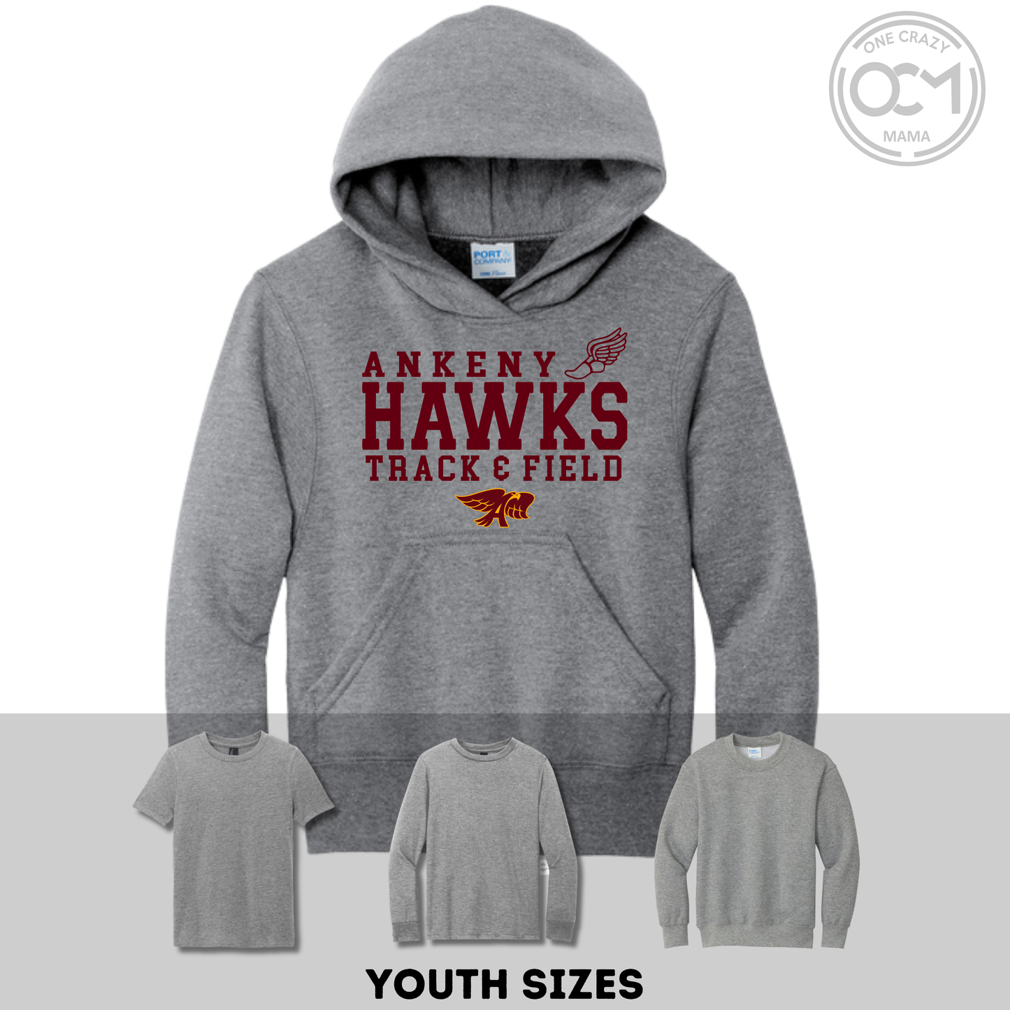 Youth - Multiple Styles (Ankeny Hawks Track & Field)
