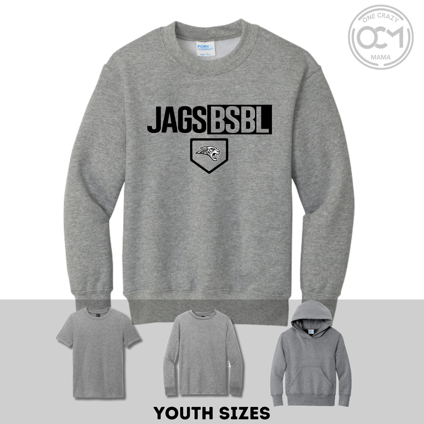 Youth - Multiple Apparel Options (Centennial Jaguars Baseball)