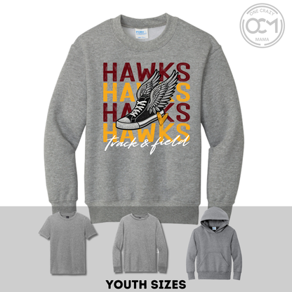 Youth - Multiple Apparel Options (Ankeny Hawks Track & Field)
