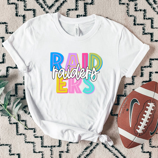 Adult - (6 Apparel Options) - Raiders Colorful