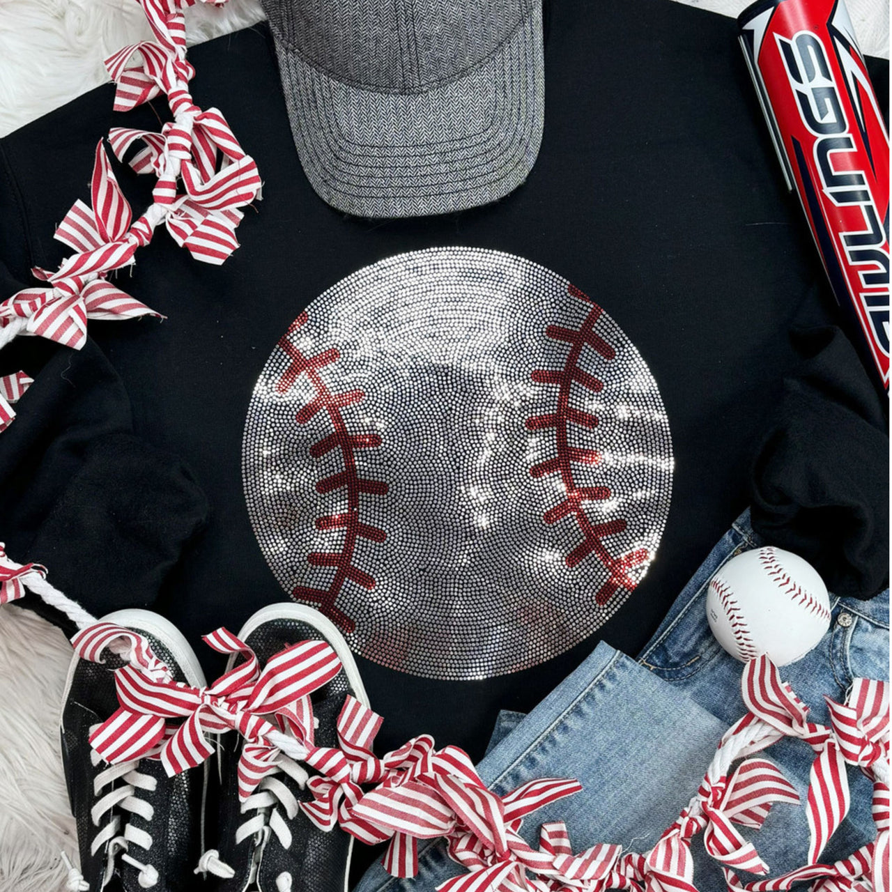 Baseball Spangled Patch- Unisex Sweatshirt