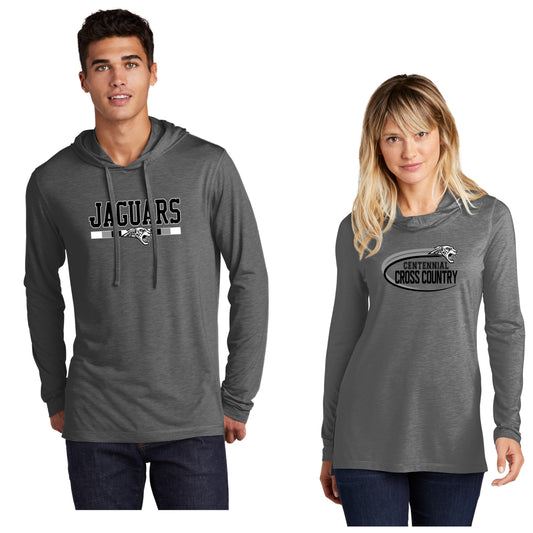 Adult & Ladies- Tri-Blend Lightweight Hoodie (Jaguar Cross Country)