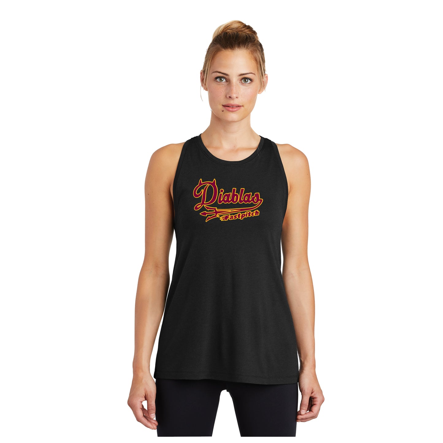 Ladies - PosiCharge® Tri-Blend Wicking Tank (Diablas)