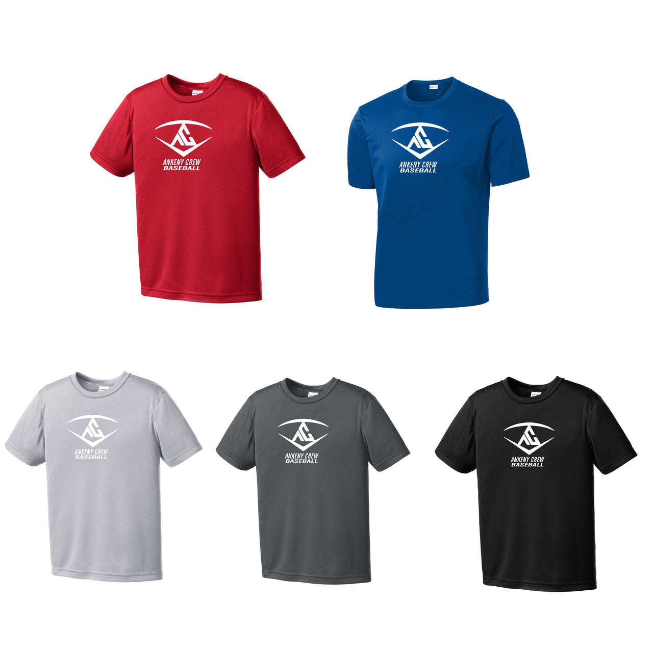Youth - PosiCharge® Competitor™ Performance Tee  (Ankeny Crew Baseball)