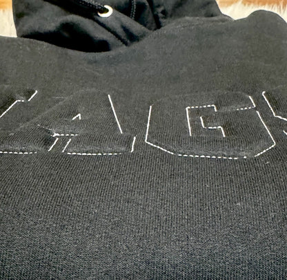 Availalbe Now - Centennial Jags -  Embossed Embroidered Hoodie (Size Lg - Black)