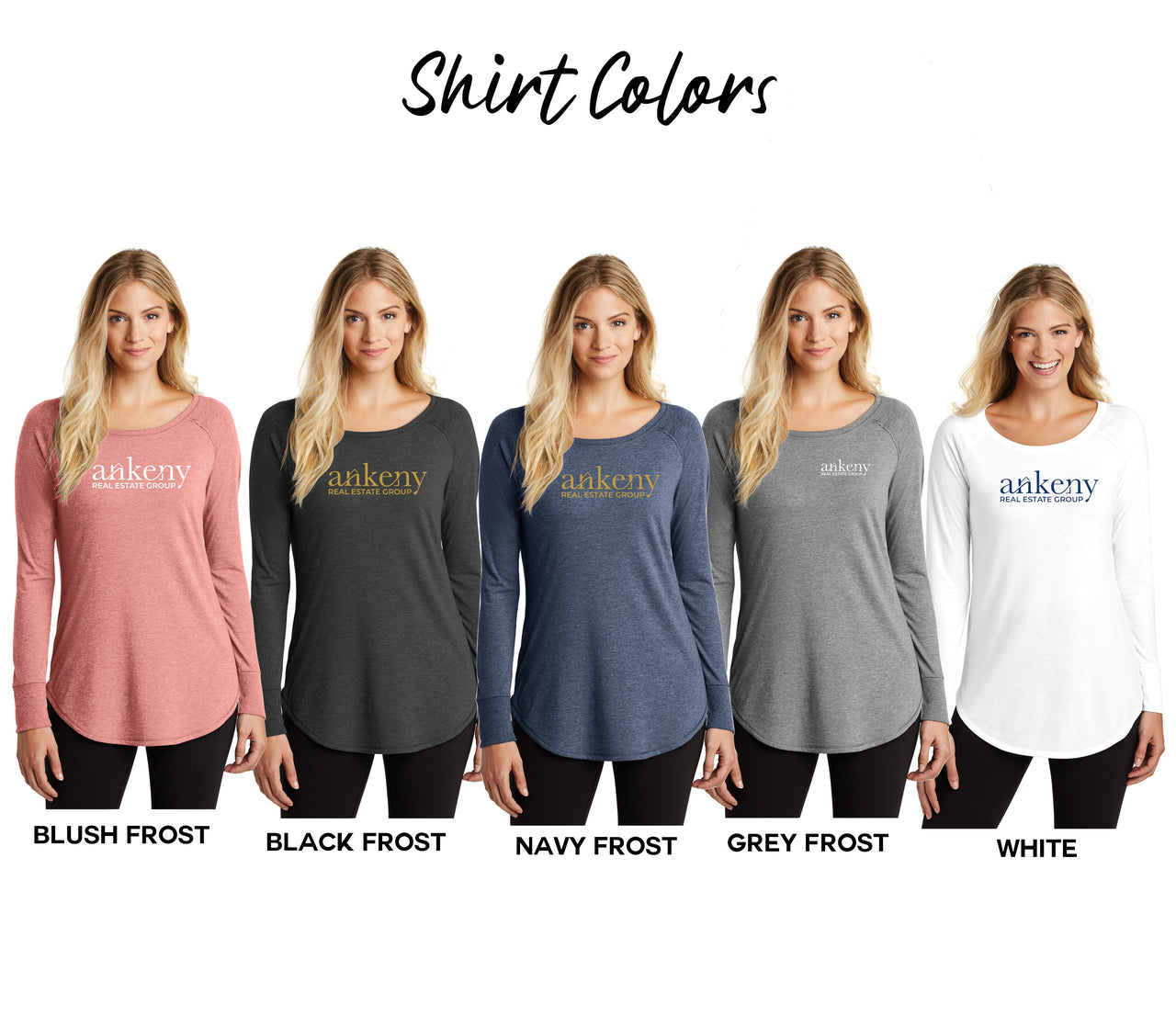 Ladies - District ® Perfect Tri ® Long Sleeve Tunic Tee - (Ankeny Real Estate Group)