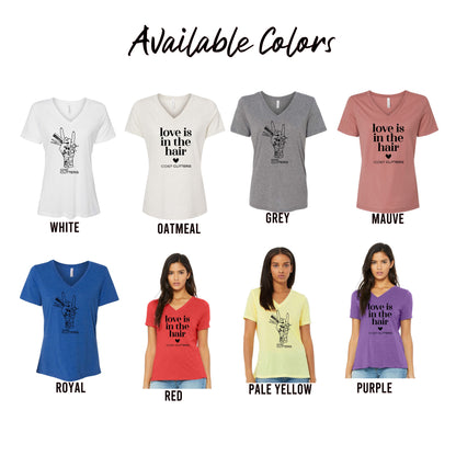 Ladies - Bella Relaxed Triblend Vneck Tee (Cost Cutters)