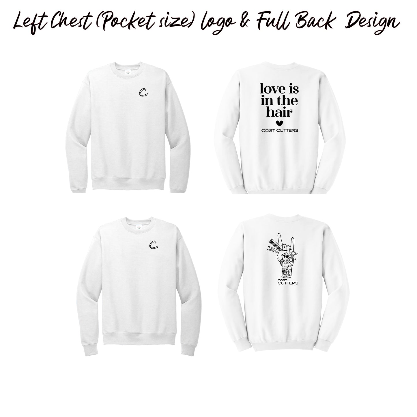 Adult - Crewneck Sweatshirt up to 5XL (Cost Cutters)