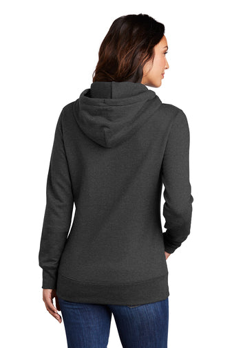 Ladies - Core Fleece Pullover Hooded Sweatshirt -(Nebraska Gold)