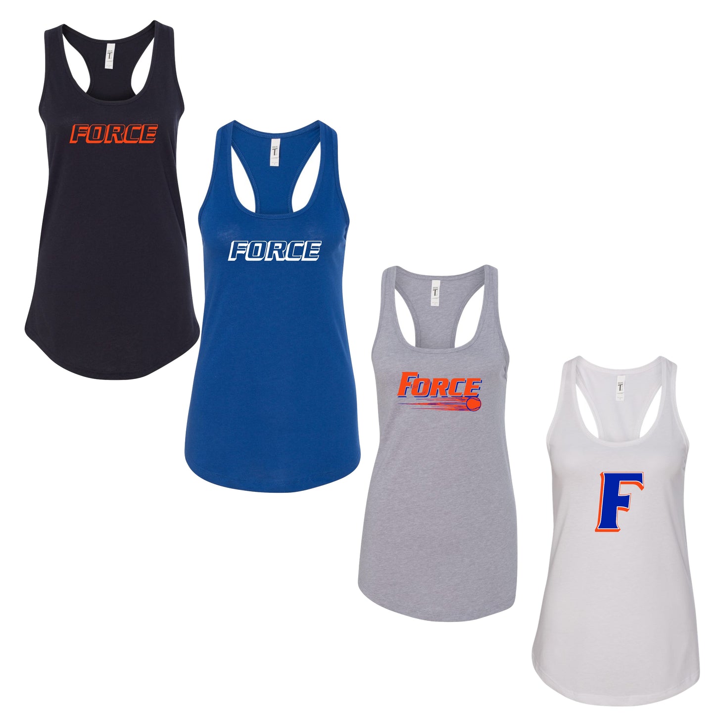 Ladies - Ideal Racerback Tank - (Force Softball)