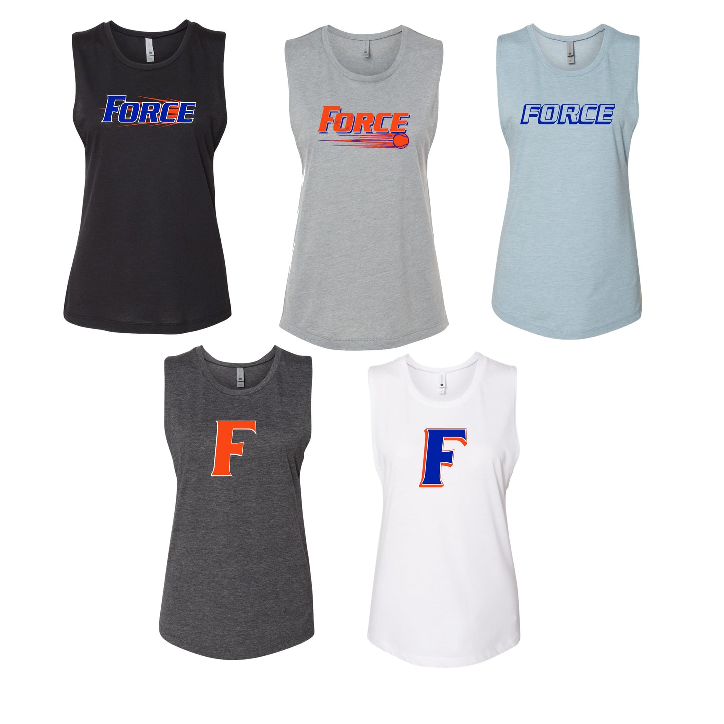 Ladies - Festival Muscle Tank - (Force Softball)