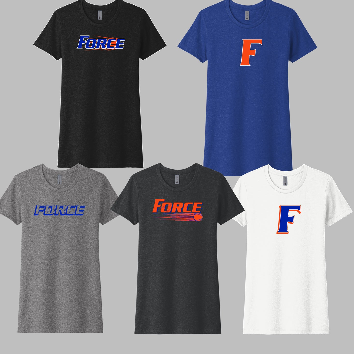 Ladies - Cotton/Poly Tee - (Force Softball)