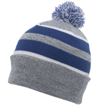 KNIT FOLD OVER POM-POM BEANIE