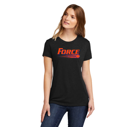 Ladies - Cotton/Poly Tee - (Force Softball)