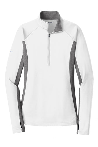 Ladies - Sport-Wick® Stretch Contrast 1/2-Zip Pullover - (Nebraska Gold)