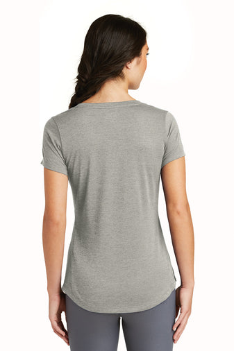 Ladies - New Era Performance Scoop Tee - (Nebraska Gold)