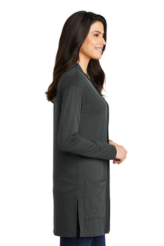 Ladies - Port Authority ® Concept Long Pocket Cardigan - (Ankeny Real Estate Group)