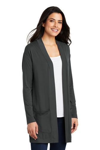 Ladies - Port Authority ® Concept Long Pocket Cardigan - (Ankeny Real Estate Group)