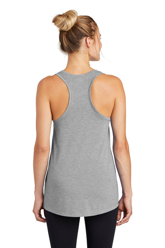 Ladies -Tri-Blend Wicking Tank - (Ankeny Hawks Football)