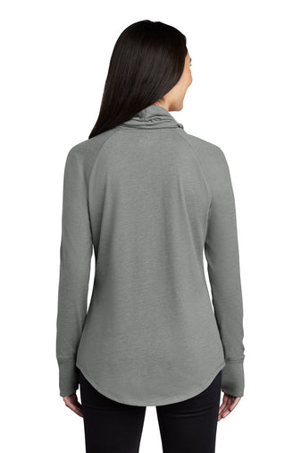 Ladies - Sueded Cotton Blend Cowl Tee - (Diablas)