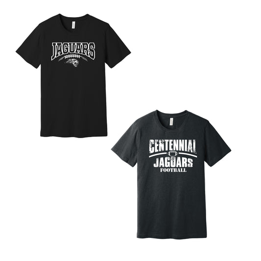 Adult & Youth - Unisex Tee (3 Design Options)- (Centennial Jaguars Football)